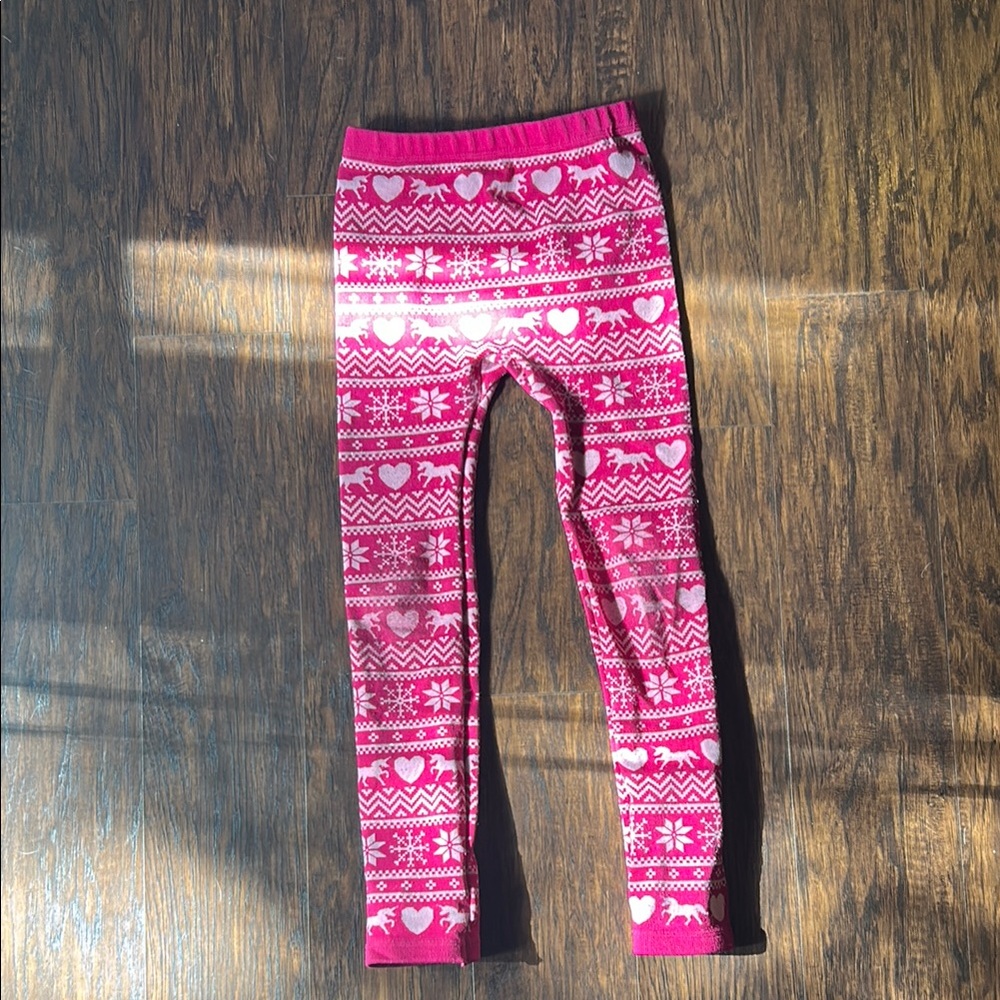 The Children's Place Pink Nordic Pattern Leggings